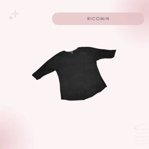 Black Short-Sleeve Knit Shirt